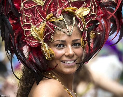 Two carnival participants, disguised as devils, are dancing samba with a naked transvestite during the traditional parade of the Banda Carnavalera. . Photos of naked girls at carnival